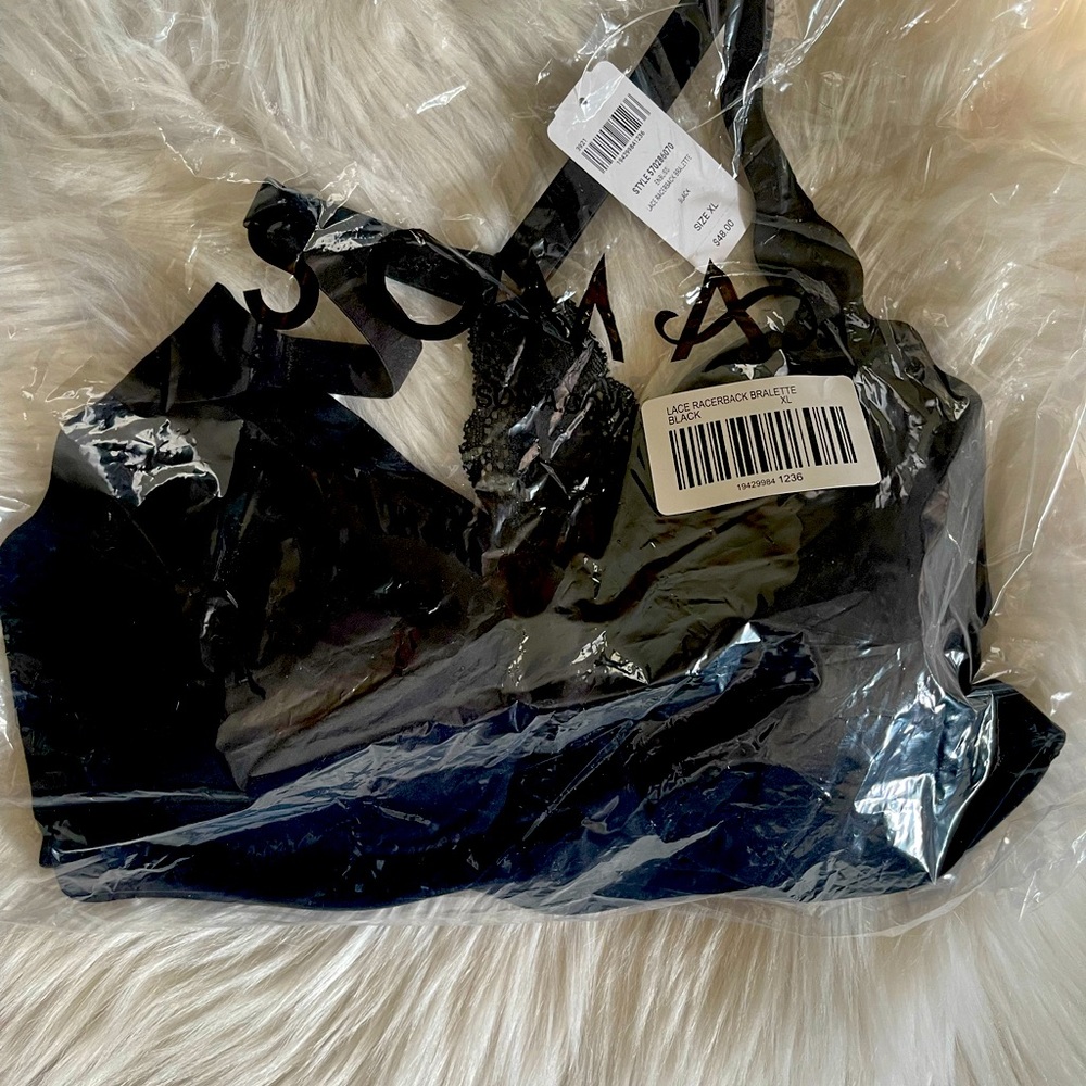 SOMA Black racerback bralette